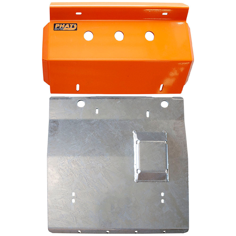 Hilux N70 Orange Bash Plate & Sump Plate with Diff Drop