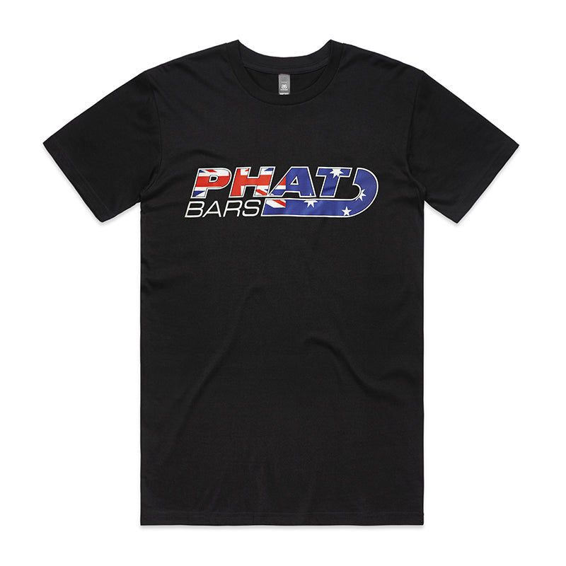 Phat Bars Flag Logo Tee - BLACK