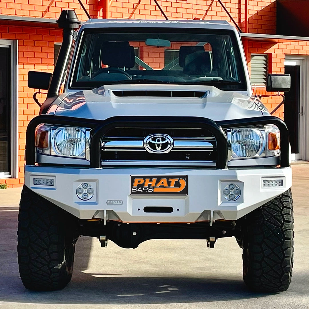 Phat Bars Toyota Landcruiser 79 Series Bull Bar With Hoops 06