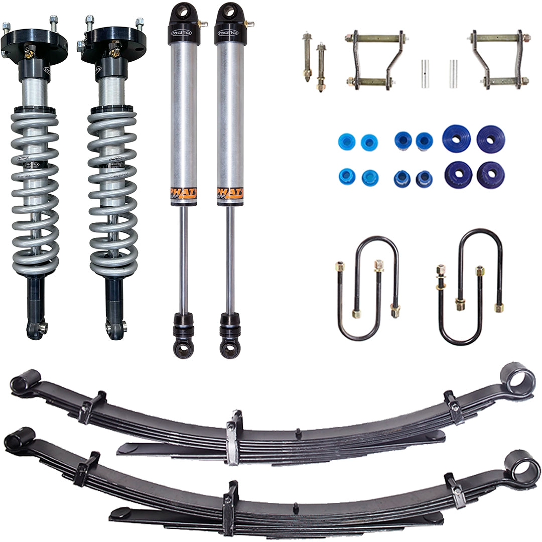 Radflo - Front Coilovers SILVER & Rear Shocks