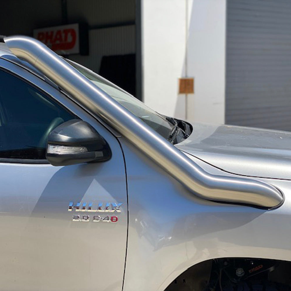 Toyota Hilux N80 Long Entry polished snorkel 03